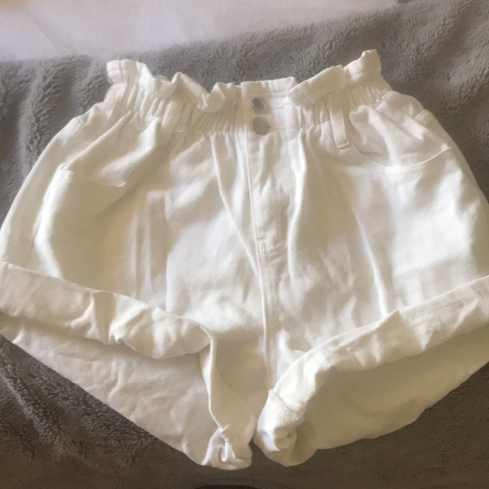 Princess polly white paper bag shorts